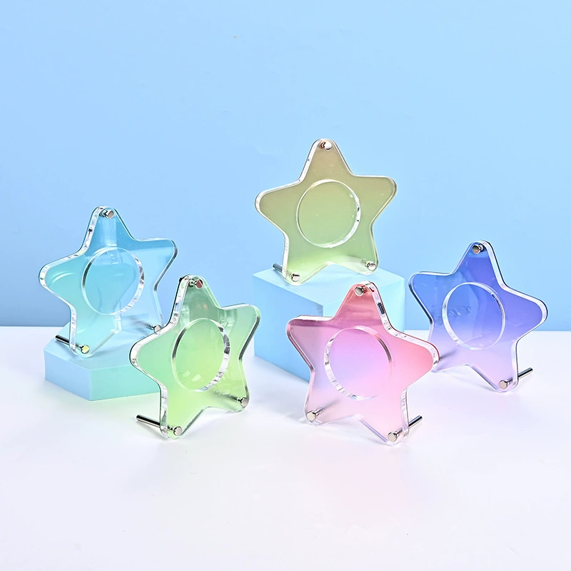 Acrylic badge, stand, removable storage system, (Physicals)