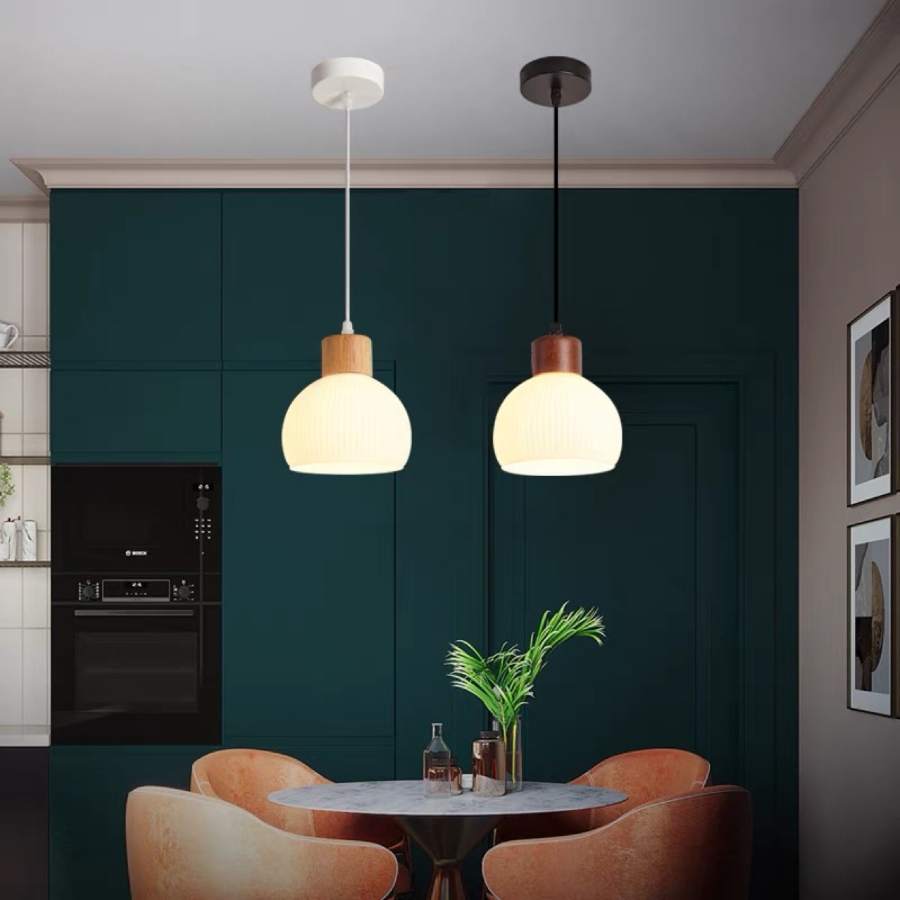 Lámpara de comedor moderna minimalista japonesa lámpara de mesa de comedor minimalista nórdica creativa madera cama cama pequeña lámpara de cama