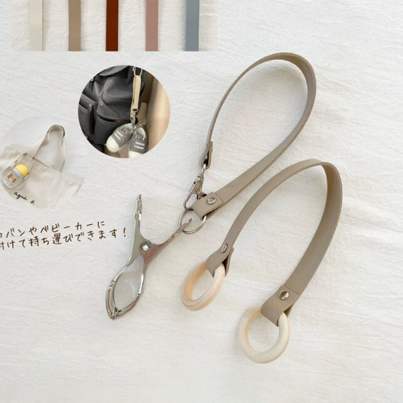 В наличии Простая подвесная сумка из искусственной кожи Зажим для обуви Многоцветный дополнительный крючок для коляски Многофункциональный зажим для хранения