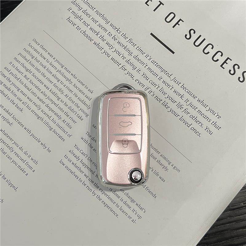 Volkswagen Key Cover for Sagitar, Bora, Tayron 300, Tharu 330, Lavida, New Golf 7, T-Roc, Car Key Case for Women