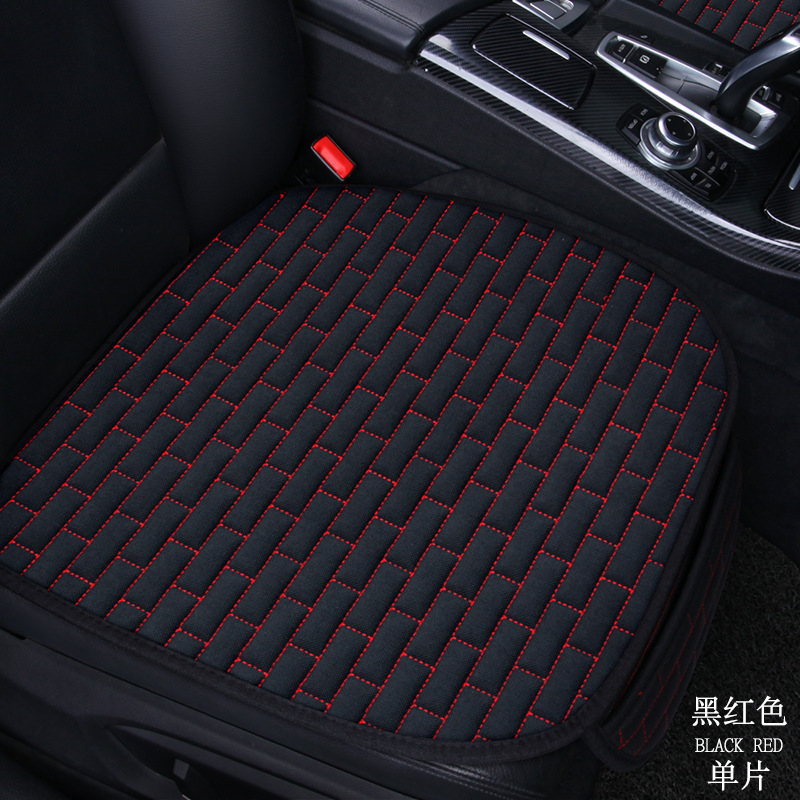 Cojín del asiento de coche de verano de lino cojín del asiento trasero del coche cojín del coche transpirable cojín del coche de una sola pieza conjunto de tres piezas