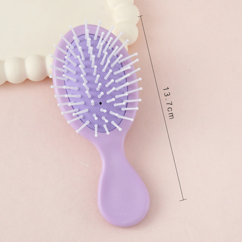 マカロンエアバッグコーム学生ポータブルヘアコーム女性のポータブルエアクッションコームマッサージコーム家庭用ヘアコーム小さなコーム|undefined