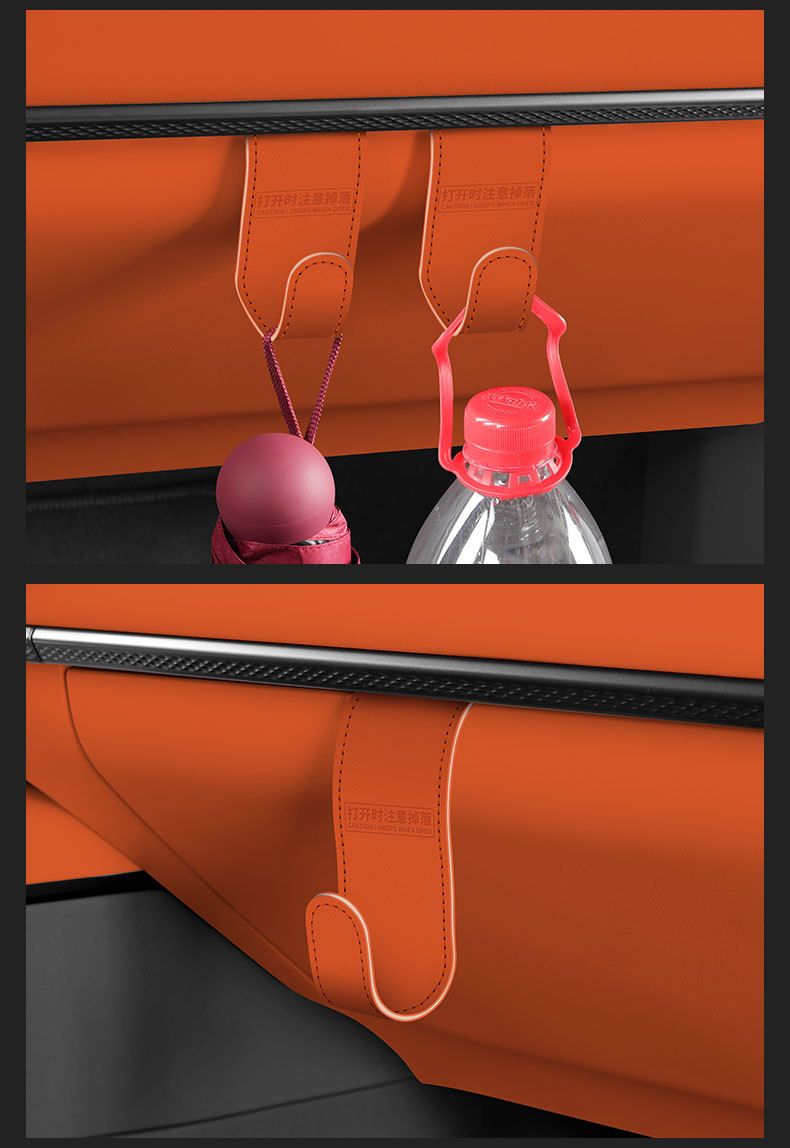 Car front armrest box hook co-pilot storage car non-destructive hook left and right adjustment bento car pendant