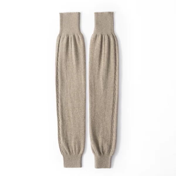 Extra Long Leggings 100% Cashmere 2025 Autumn and Winter New Women's Cable Thickeneded and Extra Long Cold-Proof and Warm Knitted