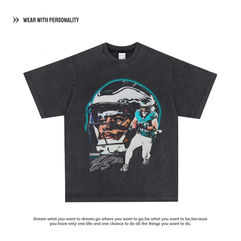 Saquon Barkley Nfl Football Giants American Retro Vtg Pure Cotton Distressed Long and Short Sleeve T-Shirt for Men Saquon Barkley Nfl Football Giants American Retro Vtg Pure Cotton Distressed Long and Short Sleeve T-Shirt for Men
