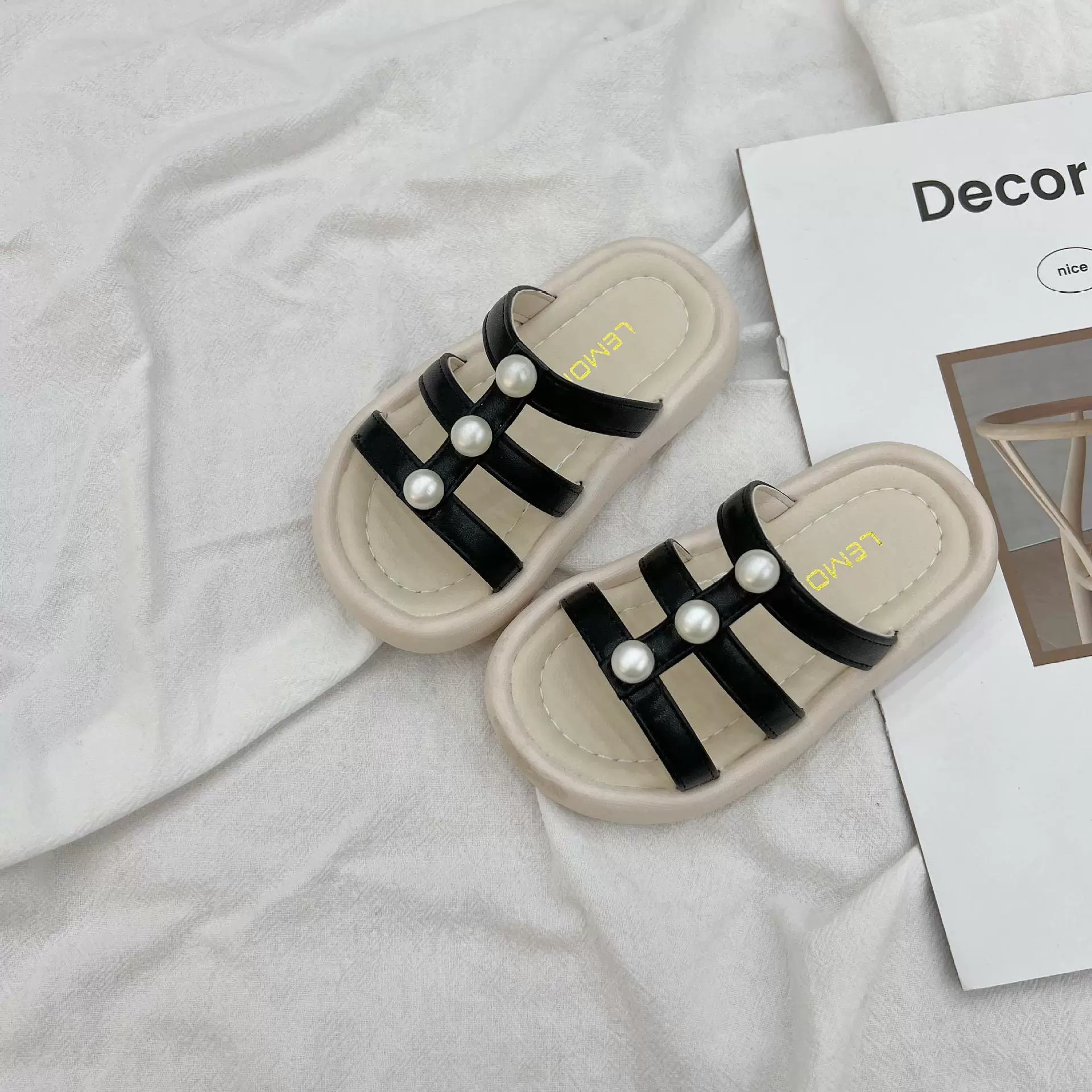 Slide, summer slippers, Korean style