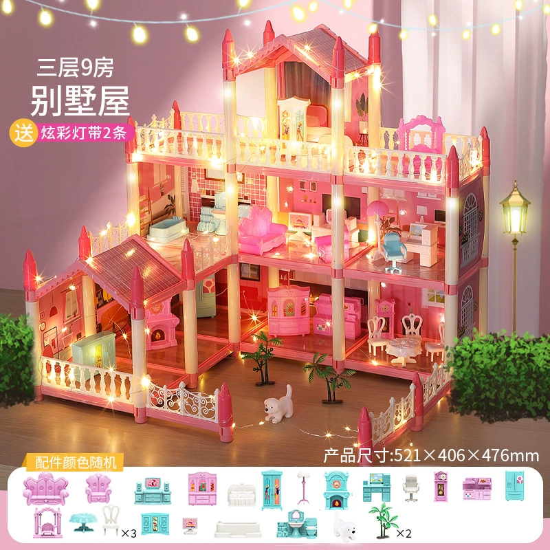 Toy, family castle, villa, set, constructor, house