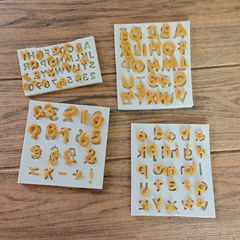 Multiple Shape English Letter Symbol Cake Decoration Mold Chocolate Cookie Making Tool