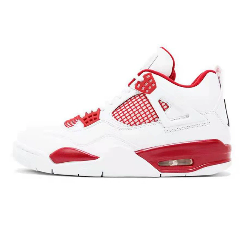 Putian Заводы обувная прямая продажа Aj4 Женское Электрическое Желтое Jordan 4 Спортивные кроссовки Мужские бега износостойкость трение звук баскетбольные кроссовки