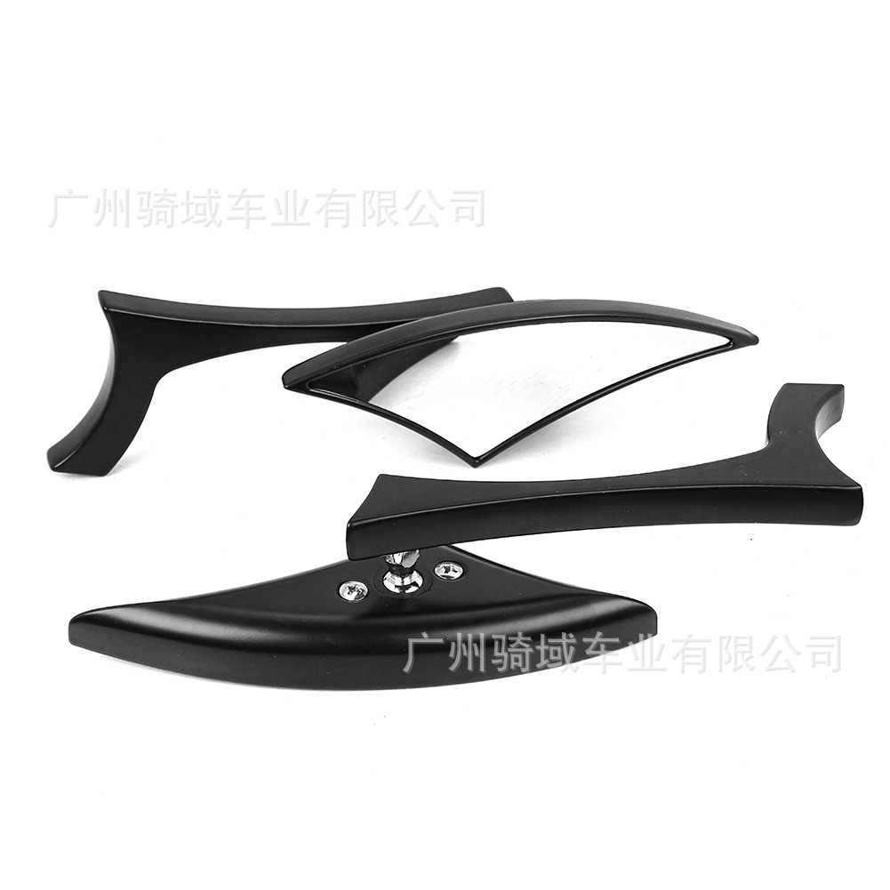 Motorcycle rearview mirror, modified sports car rearview mirror, triangular Harley retro modified off-road rearview mirror