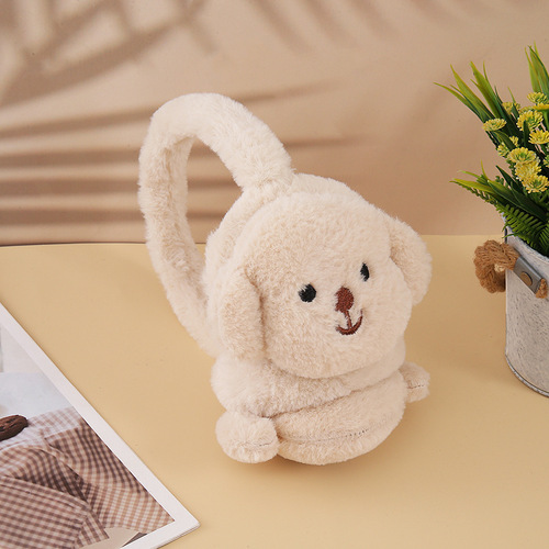 Winter and Autumn Fuzzy Warm Ear Muffs Cute Cartoon Ear Covers Cold Protection Ear Guards for Dogs Headwear