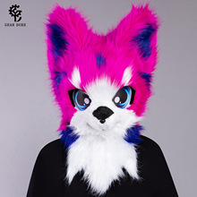 �F�b�^�׹����� �}�Q����ɫ��չ��Ȯ�F�^Furry Head Mask�羳���u