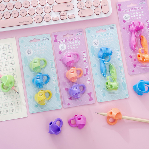 Pencil grip corrector for primary school students, kindergarten children, beginners, learning to write, inner hook of the wrist to correct the grip posture and pen holding