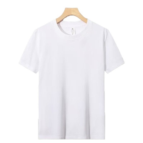 Men's round neck solid color T-shirt short sleeve summer casual simple thin base short sleeve top