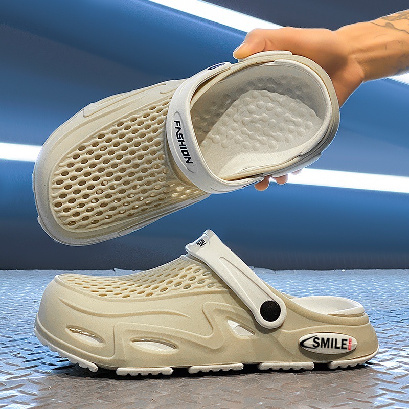 Zapatos Dongdong para hombres 2024 nuevo verano con suela gruesa antideslizante de playa al aire libre zapatillas de mujer