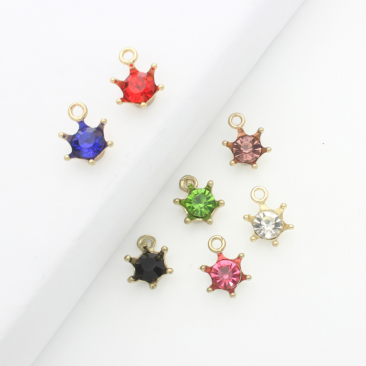 180g Weight Pendant Jewelry Making Type 11 * 15mm Jewelry Making Size 10 PCS/Package 11 * 15mm Alloy Zircon Geometric Pendant