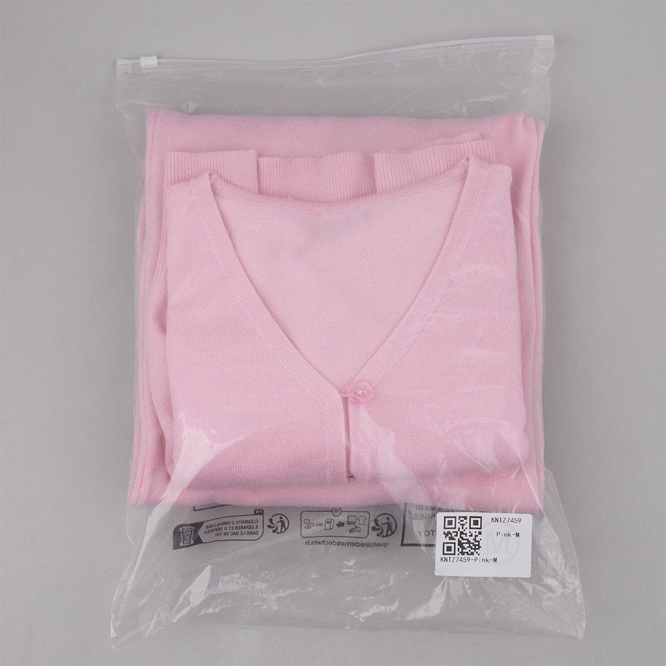 Bộ hai món nữ gồm áo khoác cardigan dệt kim dáng ngắn cổ chữ V và quần ống rộng cạp cao — Màu cà phê, Màu hồng, Màu trắng, Màu xanh dương chi tiết 38