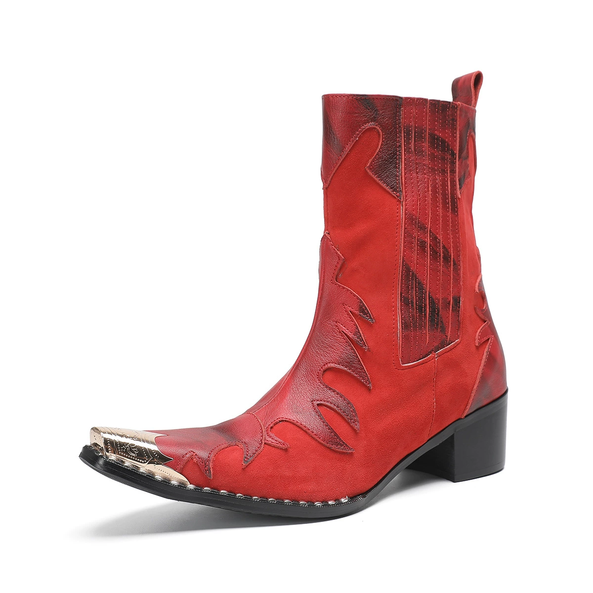 Новые мужские короткие ботинки из натуральной кожи в европейском и американском стиле, грубые модные мужские короткие ботинки, ботинки «Челси» на мягкой подошве в стиле ретро, ​​пустынные ботинки, британские ботинки «Мартин»