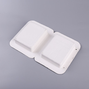 Customized Blind Box Sugarcane Pulp Box Biodegradable Packaging Dry Pressed White Paper Tray