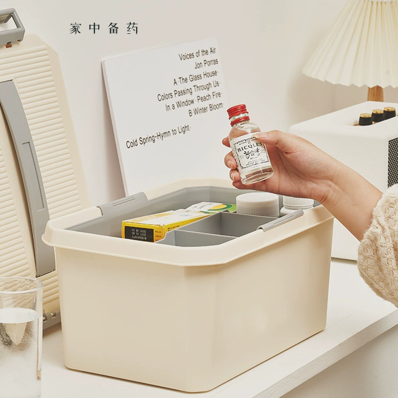 Большая емкость домашнего медицинского ящика Многослойная аптечка для медицинского обслуживания