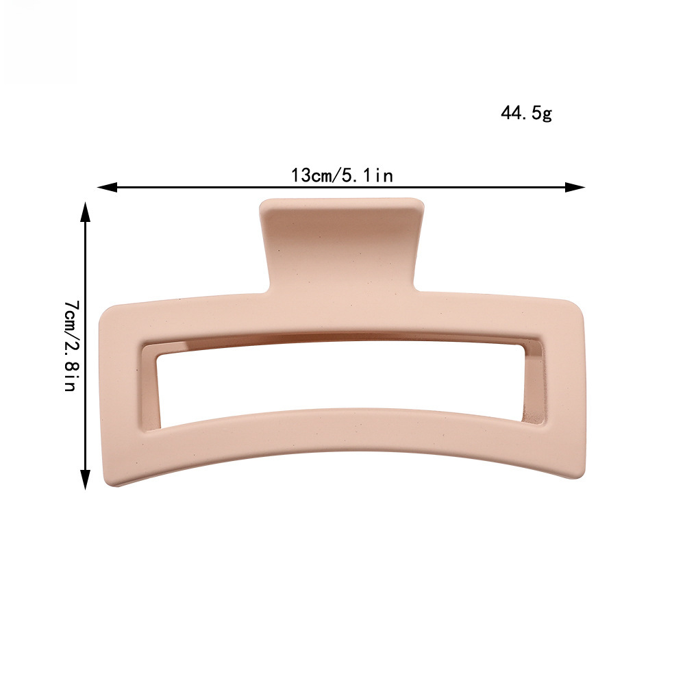 Oversized Shark Hair Claw Clip, Korean Morandi Style Hair Accessory_voghion.com