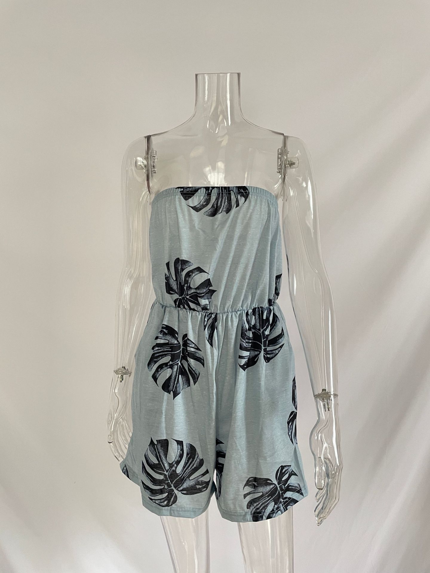 Summer Women One Neck Sleeveless Jumpsuit