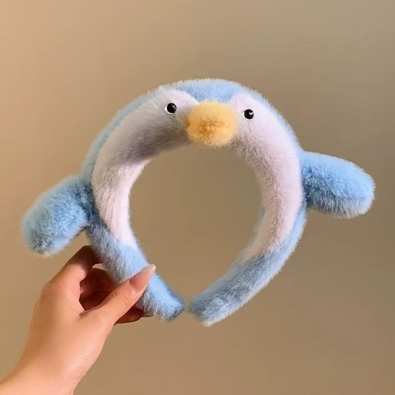 Otoño y invierno lindos estereoscópicos de peluche bandeja de cabello de dibujos animados orejas de gato orejas de conejo lavar la cara bandeja de cabello rojo al por mayor accesorios para el cabello