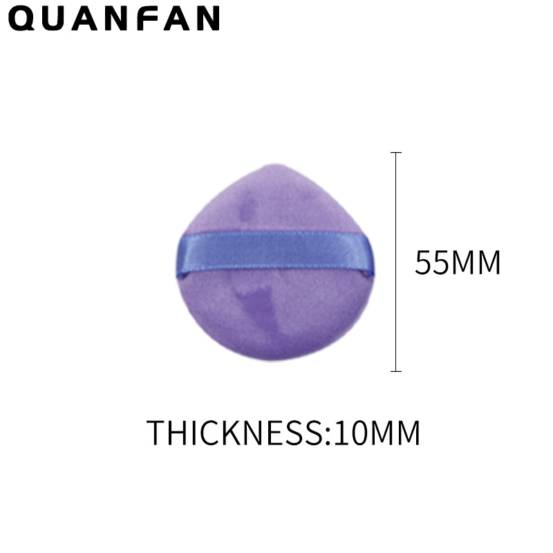 Suministro directo transfronterizo triángulo pequeño cuadrado redondo corazón melocotón polvo seco miel en polvo maquillaje multicolor material de pelo corto súper suave