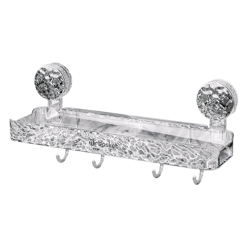 Estante de almacenamiento de ventosa de baño trípode sin punzonado baño inodoro montado en la pared estante de almacenamiento de lavabo