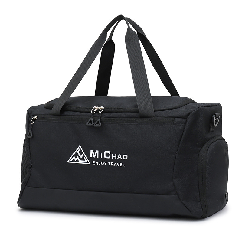 Bolsa de fitness deportiva de moda de separación seca y húmeda para parejas, bolsa de viaje portátil de gran capacidad con almacén de zapatos para salir a jugar