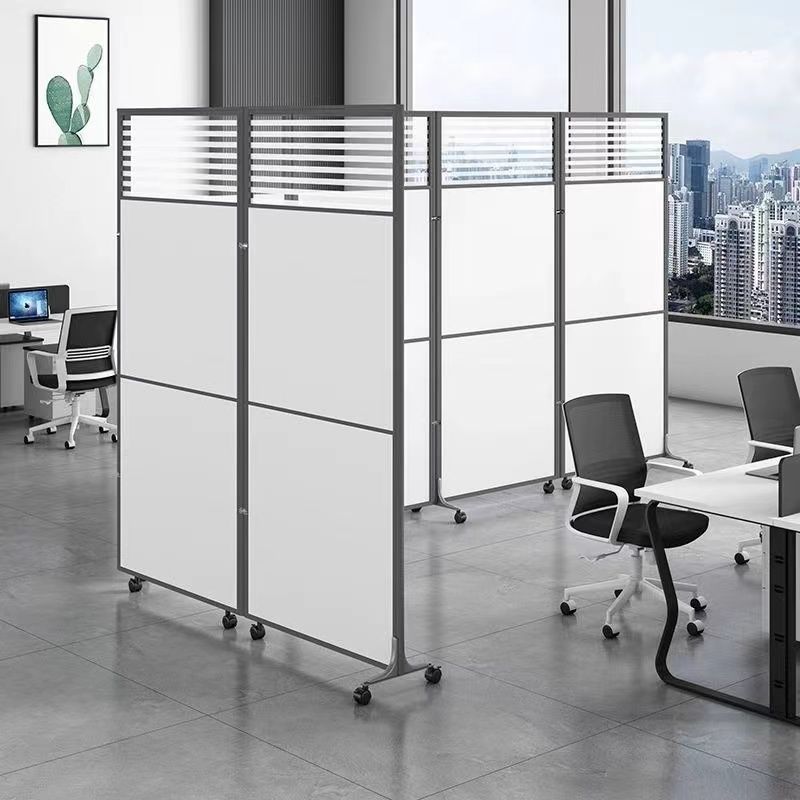 Office Screen Partition Foldable Mobile Factory Hospital Medical School Store Partition Simple Mobile Partition