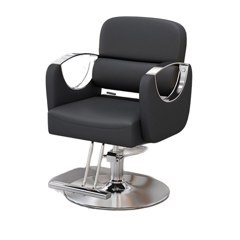 Silla de peluquería de red, silla de peluquería, barandilla de acero inoxidable especial, silla de corte de pelo giratoria, silla de peluquería