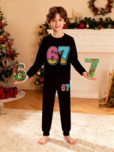 L 63934 Cute Donut Number Hoodie ͯȤ�������� �羳ŷ��
