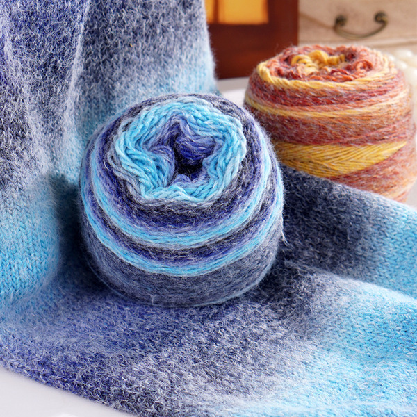 Rainbow woven crochet handmade