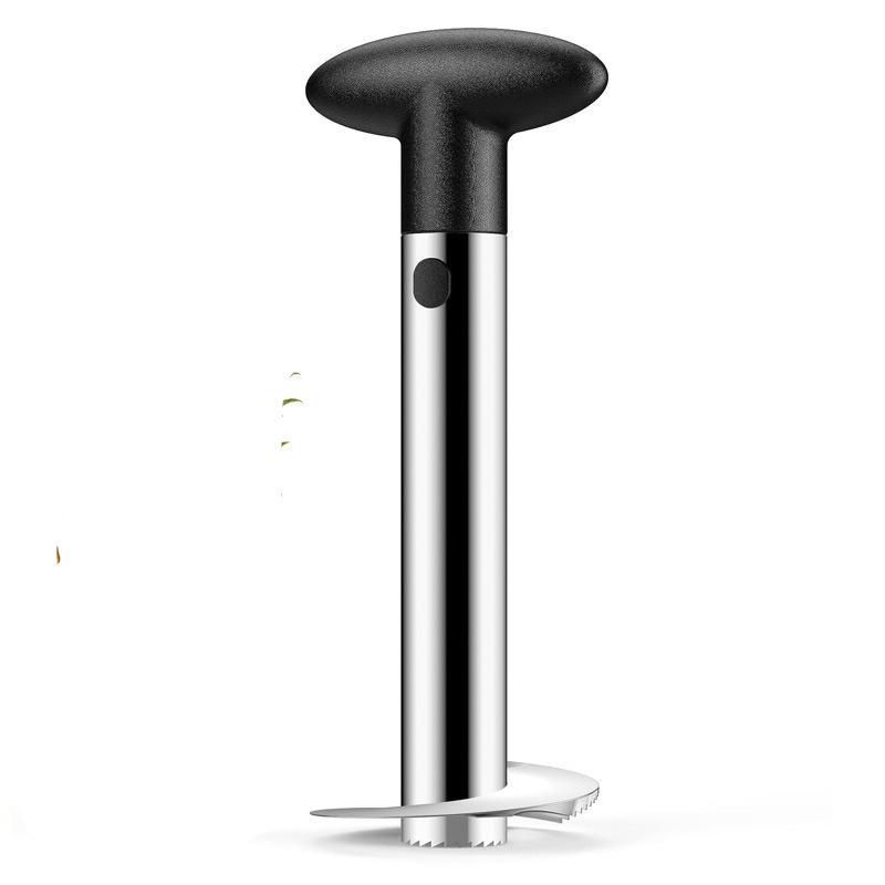 Cuchillo para piña, pelador y descorazonador de acero inoxidable, herramienta especial para cortar y extraer el corazón y la piel dura de la piña en casa.