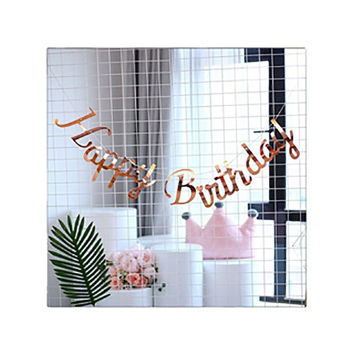 New Gold Foil Banner Party Decoration Atmosphere Party Supplies Happy Birthday Combined Letter Pull-up Banner