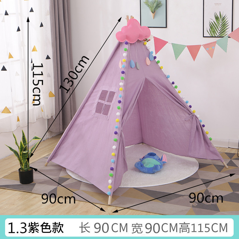 Accesorios de fotografía para niños Indio pequeña tienda de campaña casa de juegos interior Castillo princesa habitación tienda pintada a mano