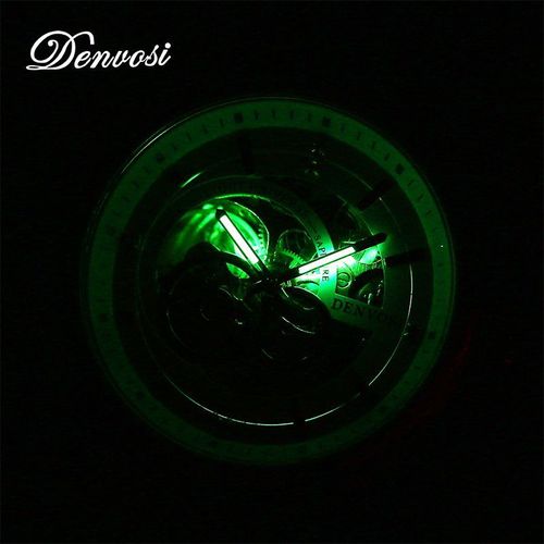Danfushi Men's Automatic Mechanical Watch, Men's Mechanical Bracelet Watch, One-Time Shipping, Hollow Night Light Watch