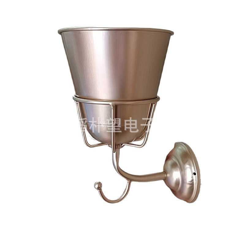 跨境新品Opal Wall Vessel挂钩花盆架一体金属创意壁挂家居装饰品|undefined