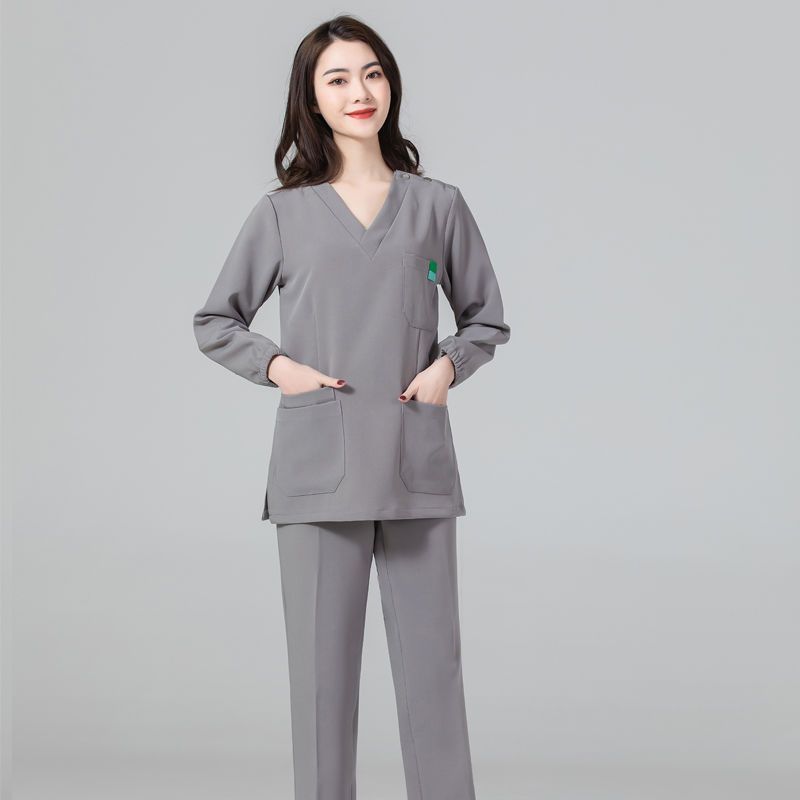 伸縮性のある手洗い服、手術室、歯科、口腔、動物病院、男女医師の手洗い服、スリムフィットスプリットスーツ|undefined
