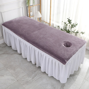 Beauty salon bed towel special large towel with hole bath towel massage physiotherapy shop bed sheet absorbent thickened towel