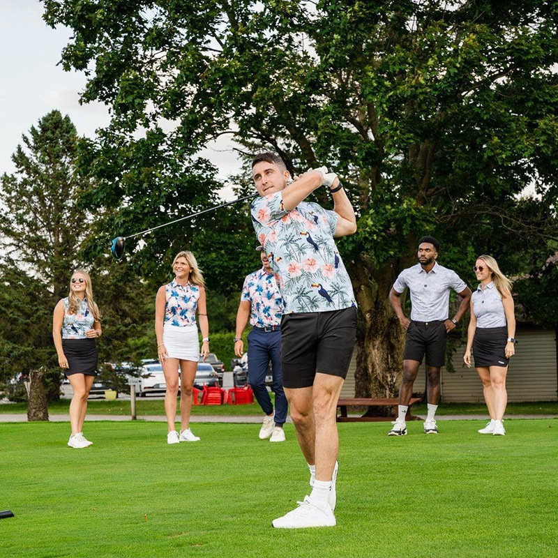 Men's golf shorts breathable lightweight soft 4-way stretch shorts Nylon polyester shorts with pockets