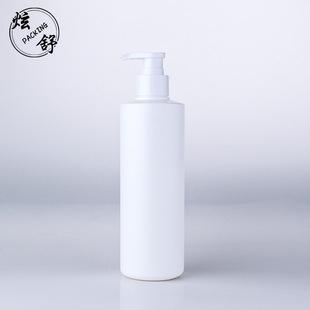 Customized 400ml Shower Gel Shampoo Bottle Massage Essential Oil Bottle Plastic Pe Bottle Push-Type Lotion Pump Wash
