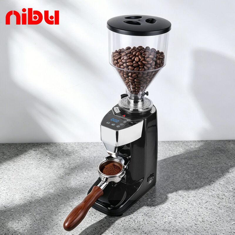 Cross-Border Hot-Selling Upgraded Version 021Pro Coffee Grinder Electric Touch Screen Version Small and Medium-Sized Bean Grinder Flat Blade 60mm