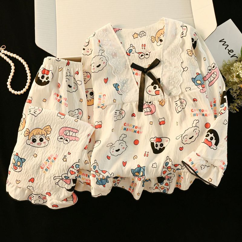 儿童家居服套装春秋新款云朵棉2025女童睡衣中大童宝宝家居服童装|undefined