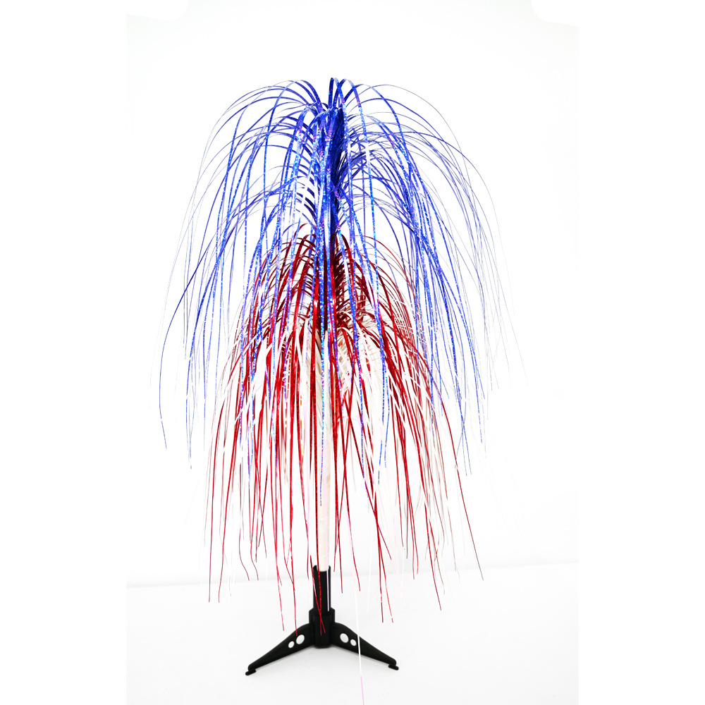 Nuevo Día de la Independencia de los Estados Unidos láser flash sequinilla decoración accesorios de fotografía Día Nacional papel láser de flores falsas