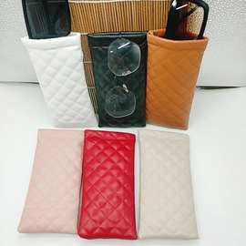 眼镜收纳袋抗压便携式墨镜太阳镜自动闭合弹片收纳盒眼睛收纳包女