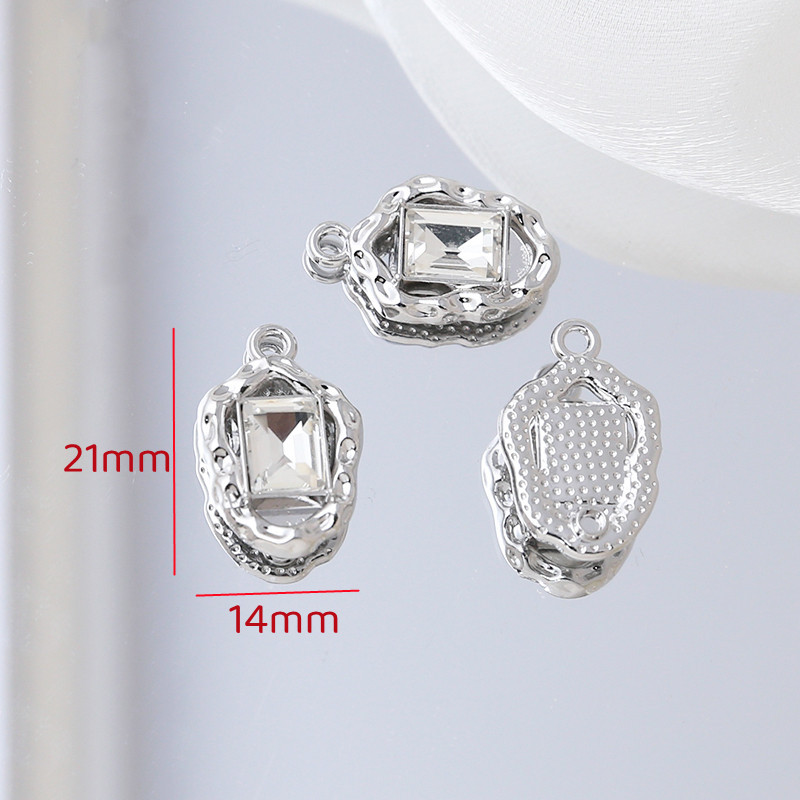 5g Weight Pendant Jewelry Making Type DIY Jewelry Accessories Classification 1 Piece Quantity Alloy Material Heart Shape, Bow Knot Pattern Plating Design Retro, Simple Style Style 1 Piece Alloy Heart Shape Bow Knot Pendant 12