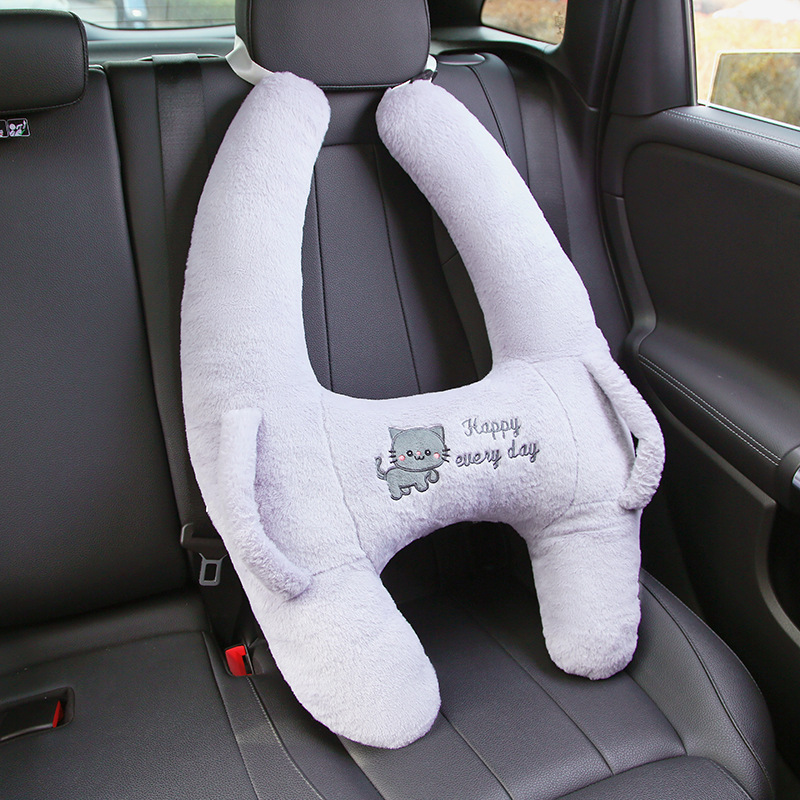 アップグレード版児童自動車ヘッドレスト車で寝る神器車で枕をして大人のタイプの後ろの首の枕を抱きます。|undefined