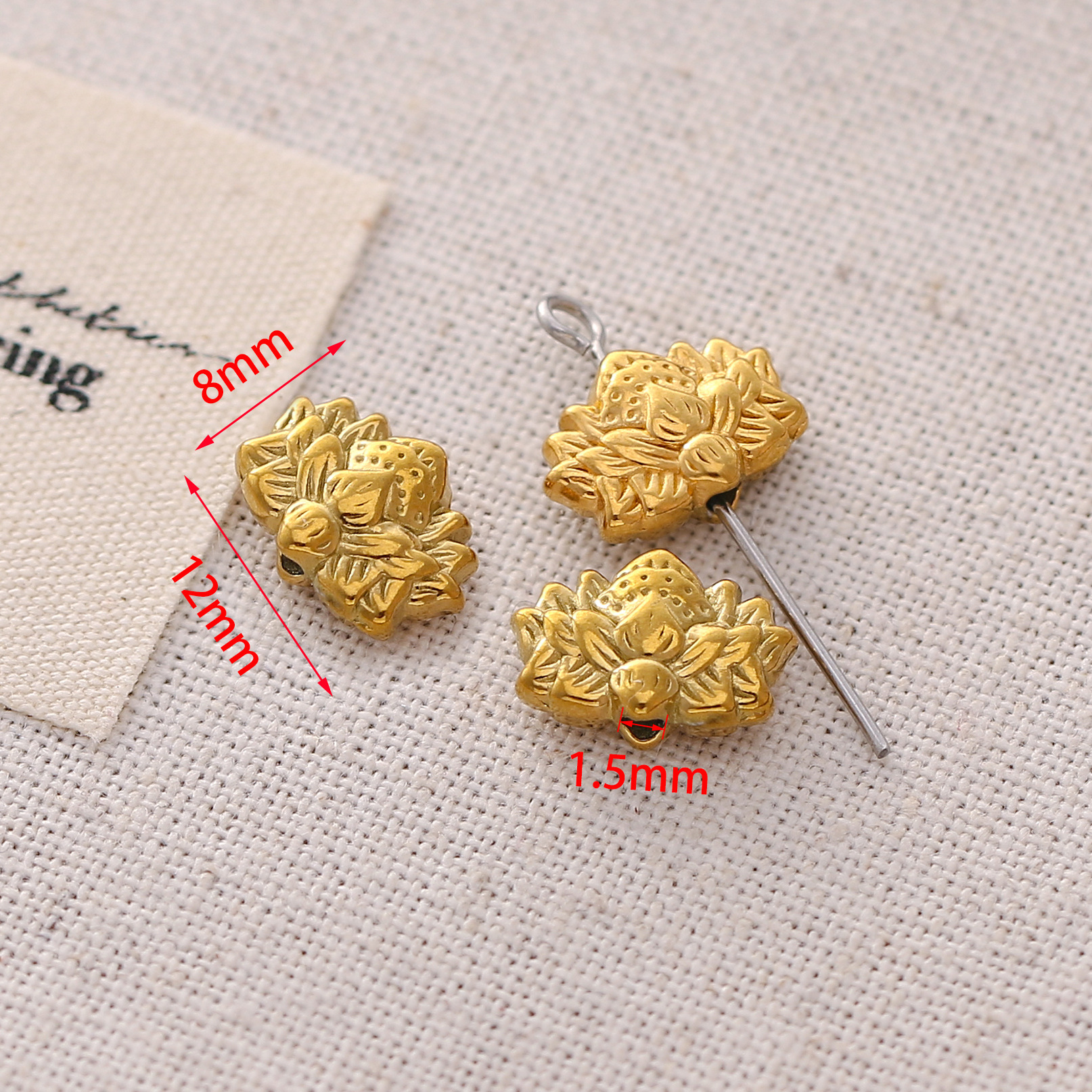 Plating Design 3 PCS/Package 304 Stainless Steel Tortoise Angel Life Tree DIY Ornament Accessories Pendant